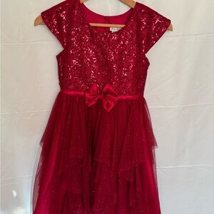 Jona Michelle Sparkling Red Dress size 8
